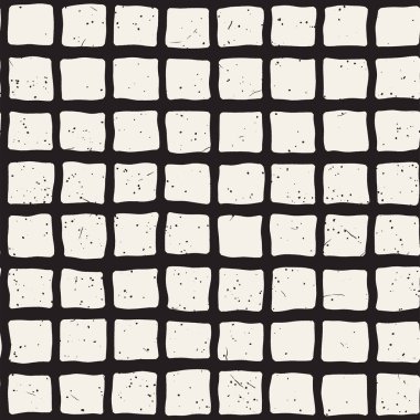 El çizimi, pürüzsüz bir şekil. Siyah beyaz soyut geometrik döşeme arkaplanı. vektör biçiminde karalama çizgisi kafesi