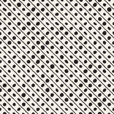 Elle çizilmiş stil etnik seamless modeli. Arka plan siyah ve beyaz soyut geometrik şekiller.