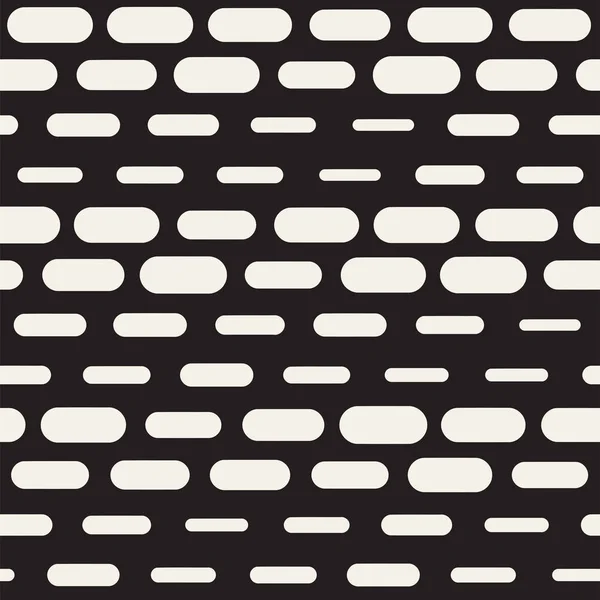 Padrão Linhas Tracejadas Irregulares Preto Branco Modern Abstract Vector Fundo — Vetor de Stock