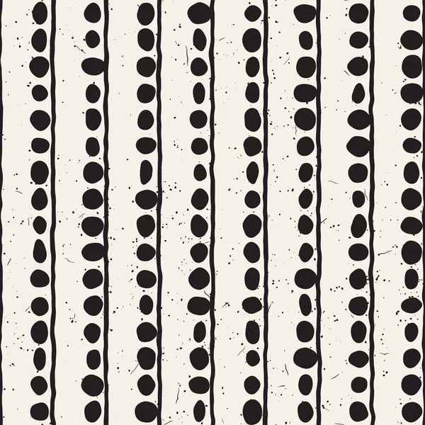 Elle çizilmiş stil etnik seamless modeli. Arka plan siyah ve beyaz soyut geometrik şekiller.