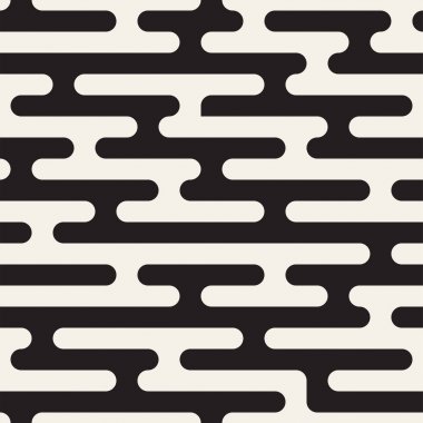 Vektör geometrik noktalar ile seamless modeli. Tek renkli rasgele hattı çizgileri. Yinelenen şık arka plan tasarım kontrast