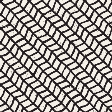 El çizimi, pürüzsüz bir şekil. Siyah beyaz soyut geometrik döşeme arkaplanı. vektör biçiminde karalama çizgisi kafesi
