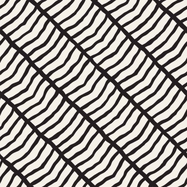 El çizimi, pürüzsüz bir şekil. Siyah beyaz soyut geometrik döşeme arkaplanı. vektör biçiminde karalama çizgisi kafesi