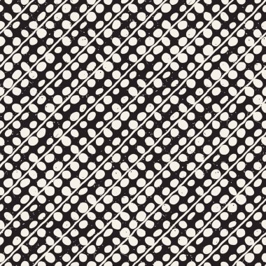 Elle çizilmiş stil etnik seamless modeli. Grungy geometrik şekiller arka plan siyah ve beyaz.