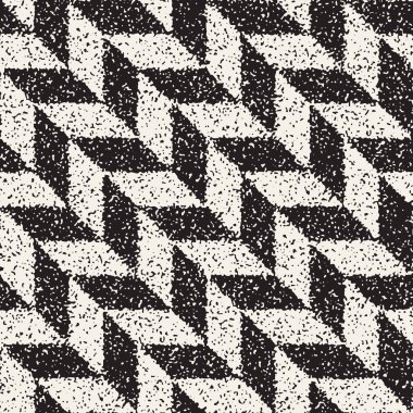 Gürültülü soyut geometrik şekiller arka plan dokulu. Vektör Dikişsiz vintage grungy desen.