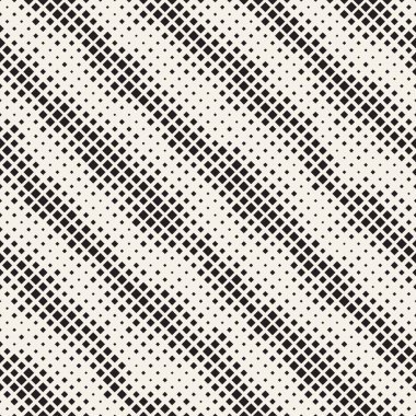 Modern şık noktalı resim doku. Rasgele boyutu kareler sonsuz arka plan. Vektör sorunsuz kaotik kareler mozaik desen