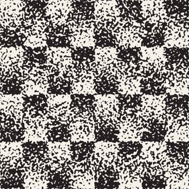 Gürültülü soyut geometrik şekiller arka plan dokulu. Vektör Dikişsiz vintage grungy desen.