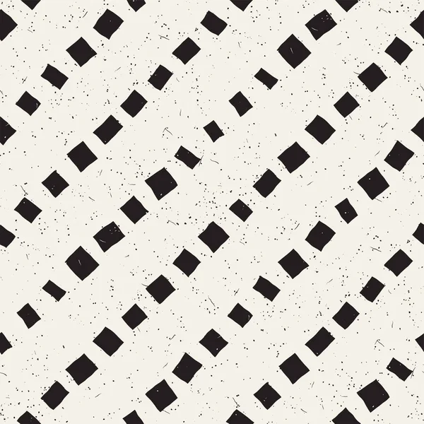 Elle çizilmiş stil etnik seamless modeli. Grungy geometrik şekiller arka plan siyah ve beyaz.