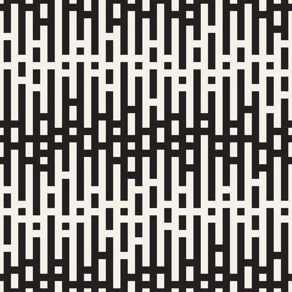 Unregelmäßige Verworrene Formen Abstrakte Geometrische Hintergrundgestaltung Vektor Nahtloses Schwarz Weißes — Stockvektor