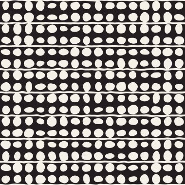 Elle çizilmiş stil etnik seamless modeli. Grungy geometrik şekiller arka plan siyah ve beyaz.