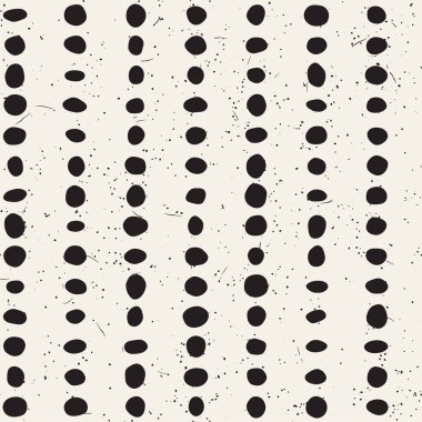 Elle çizilmiş stil etnik seamless modeli. Grungy geometrik şekiller arka plan siyah ve beyaz.