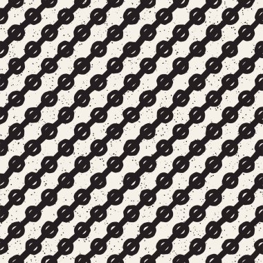 Elle çizilmiş stil etnik seamless modeli. Grungy geometrik şekiller arka plan siyah ve beyaz.