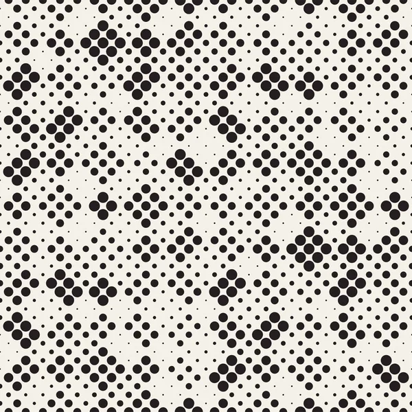 Modern Stylish Halftone Texture Endless Abstract Background Random Size Circles — Stock Vector