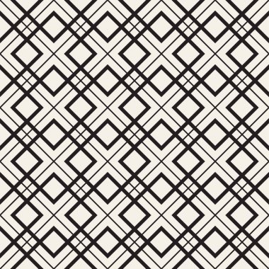 Vektör seamless modeli. Modern şık doku. Geometrik arka plan yinelenen. Çizgili kafes ızgara. Doğrusal grafik tasarım.