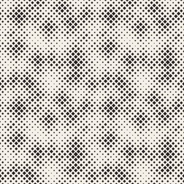 Modern şık noktalı resim doku. Rasgele boyutu kareler sonsuz arka plan. Vektör sorunsuz kaotik kareler mozaik desen