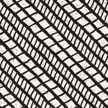 El çizimi, pürüzsüz bir şekil. Siyah beyaz soyut geometrik döşeme arkaplanı. vektör biçiminde karalama çizgisi kafesi