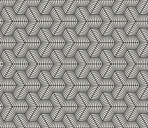 Vector Seamless Lines Pattern Modern Stylish Triangle Shapes Texture Repeating — Stock Vector