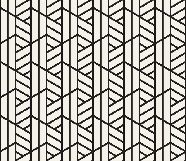 矢量无缝模式 现代风格的抽象纹理 用条纹元重复几何图形块 — 图库矢量图片