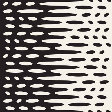 Vektör sorunsuz düzensiz satırları. Yarı ton siyah ve beyaz renk geçişini. Trendy geometrik arka plan deseni