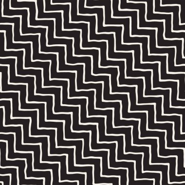 El çizimi, pürüzsüz bir şekil. Siyah beyaz soyut geometrik döşeme arkaplanı. vektör biçiminde karalama çizgisi kafesi