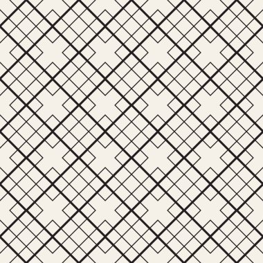 Vektör seamless modeli. Modern şık doku. Geometrik arka plan yinelenen. Çizgili kafes ızgara. Doğrusal grafik tasarım.