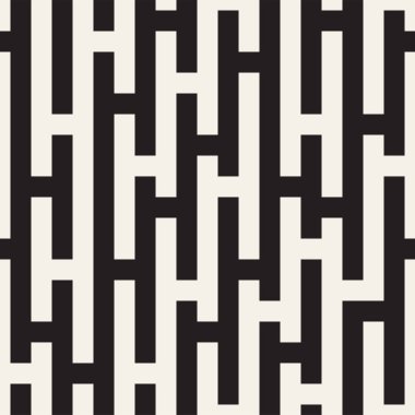 Düzensiz karışık şekiller. Geometrik arka plan tasarlamak. Vektör sorunsuz siyah ve beyaz kaotik desen.