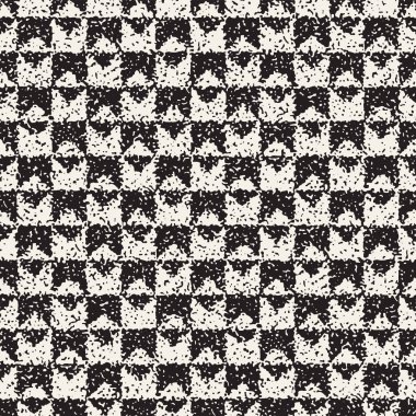 Gürültülü soyut geometrik şekiller arka plan dokulu. Vektör Dikişsiz vintage grungy desen.