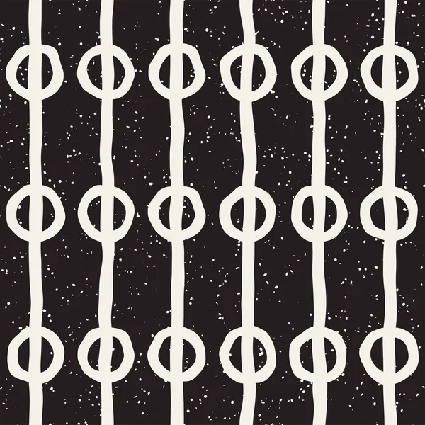 Elle çizilmiş stil etnik seamless modeli. Grungy geometrik şekiller arka plan siyah ve beyaz.