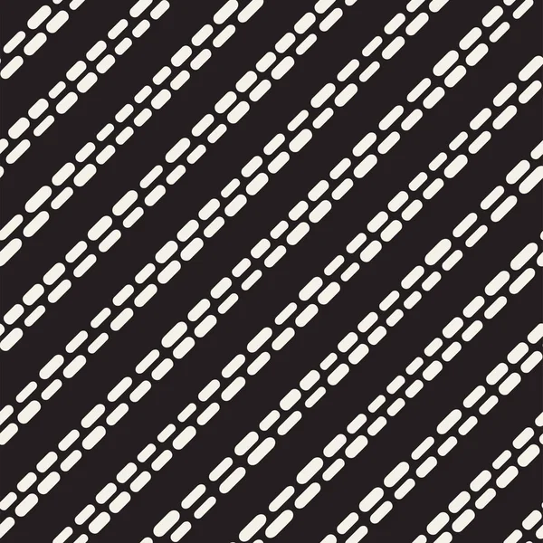 Patrón Líneas Redondeadas Irregulares Blancas Negras Fondo Moderno Abstracto Sin — Vector de stock