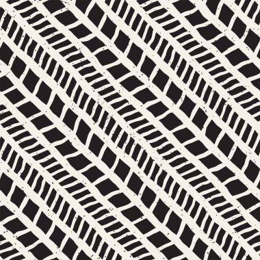 El çizimi, pürüzsüz bir şekil. Siyah beyaz soyut geometrik döşeme arkaplanı. vektör biçiminde karalama çizgisi kafesi