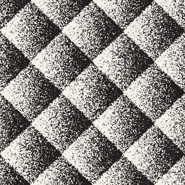 Gürültülü soyut geometrik şekiller arka plan dokulu. Vektör Dikişsiz vintage grungy desen.