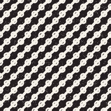 Elle çizilmiş stil etnik seamless modeli. Grungy geometrik şekiller arka plan siyah ve beyaz.