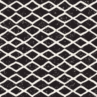 El çizimi, pürüzsüz bir şekil. Siyah beyaz soyut geometrik döşeme arkaplanı. vektör biçiminde karalama çizgisi kafesi