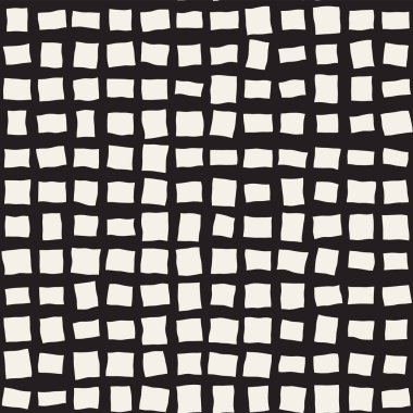 Elle çizilmiş stil etnik seamless modeli. Grungy geometrik şekiller arka plan siyah ve beyaz.