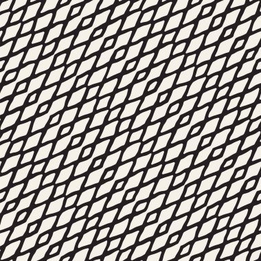 El çizimi, pürüzsüz bir şekil. Siyah beyaz soyut geometrik döşeme arkaplanı. vektör biçiminde karalama çizgisi kafesi