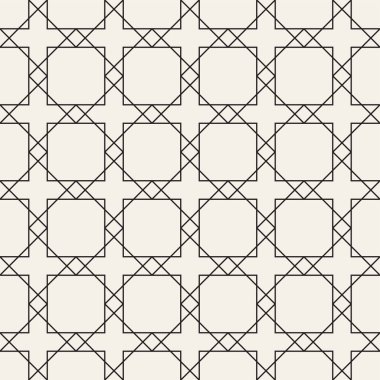 Vektör seamless modeli. Modern şık doku. Geometrik arka plan yinelenen. Çizgili kafes ızgara. Doğrusal grafik tasarım.