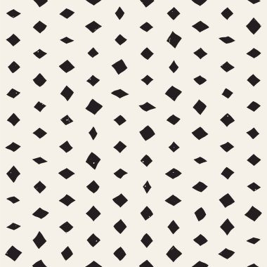 Elle çizilmiş stil etnik seamless modeli. Grungy geometrik şekiller arka plan siyah ve beyaz.