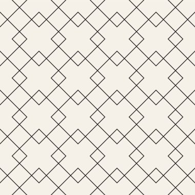 Vektör seamless modeli. Modern şık doku. Geometrik arka plan yinelenen. Çizgili kafes ızgara. Doğrusal grafik tasarım.