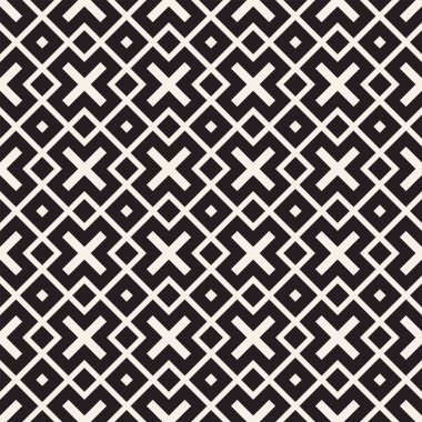 Vektör seamless modeli. Modern şık doku. Geometrik arka plan yinelenen. Çizgili kafes ızgara. Doğrusal grafik tasarım.