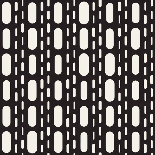 흑인과 불규칙 라운드 원활한 배경입니다 사각형 줄무늬 Mosai — 스톡 벡터