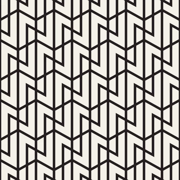 Vector Seamless Stripes Pattern Modern Stylish Texture Monochrome Trellis Repeating — Stock Vector