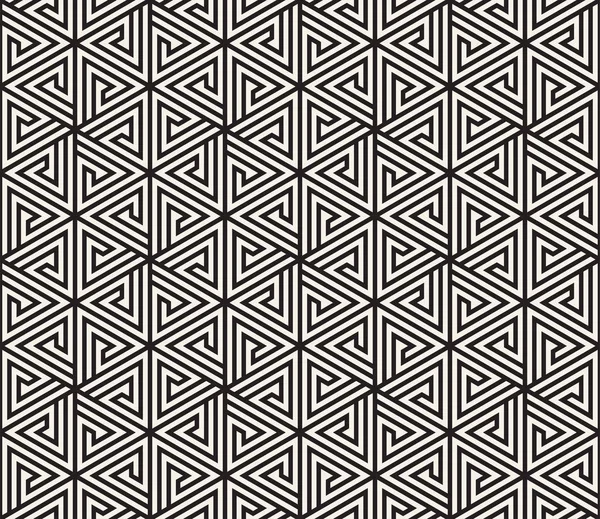 패턴입니다 현대적인 텍스처입니다 줄무늬 삼각형 요소에서 기하학적 타일을 — 스톡 벡터