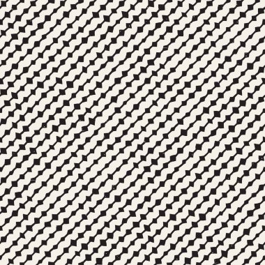 Elle çizilmiş stil etnik seamless modeli. Grungy geometrik şekiller arka plan siyah ve beyaz.