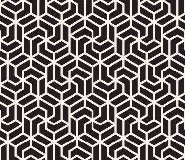 Vektör kusursuz desen. Modern stil soyut doku. Çizgili elementten geometrik fayanslar tekrarlanıyor
