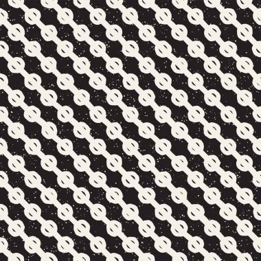 Elle çizilmiş stil etnik seamless modeli. Grungy geometrik şekiller arka plan siyah ve beyaz.