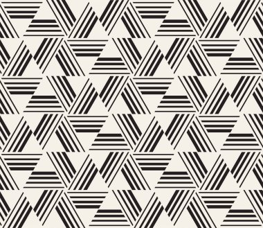 Vektör kusursuz desen. Modern stil soyut doku. Çizgili elementten geometrik fayanslar tekrarlanıyor