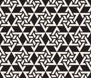 Vektör kusursuz desen. Modern stil soyut doku. Çizgili elementten geometrik fayanslar tekrarlanıyor