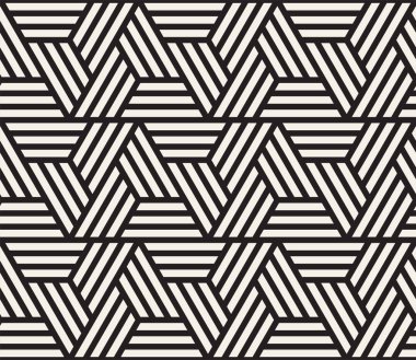 Vektör seamless modeli. Modern şık doku. Geometrik fayans gelen çizgili üçgen öğe yinelenen