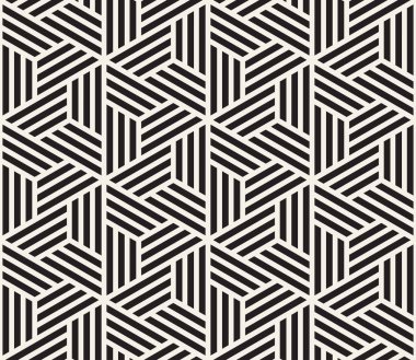 Vektör seamless modeli. Modern şık doku. Geometrik fayans gelen çizgili üçgen öğe yinelenen