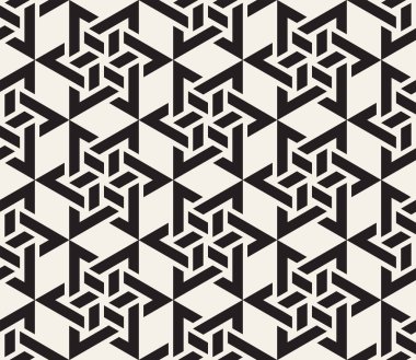 Vektör kusursuz desen. Modern stil soyut doku. Çizgili elementten geometrik fayanslar tekrarlanıyor